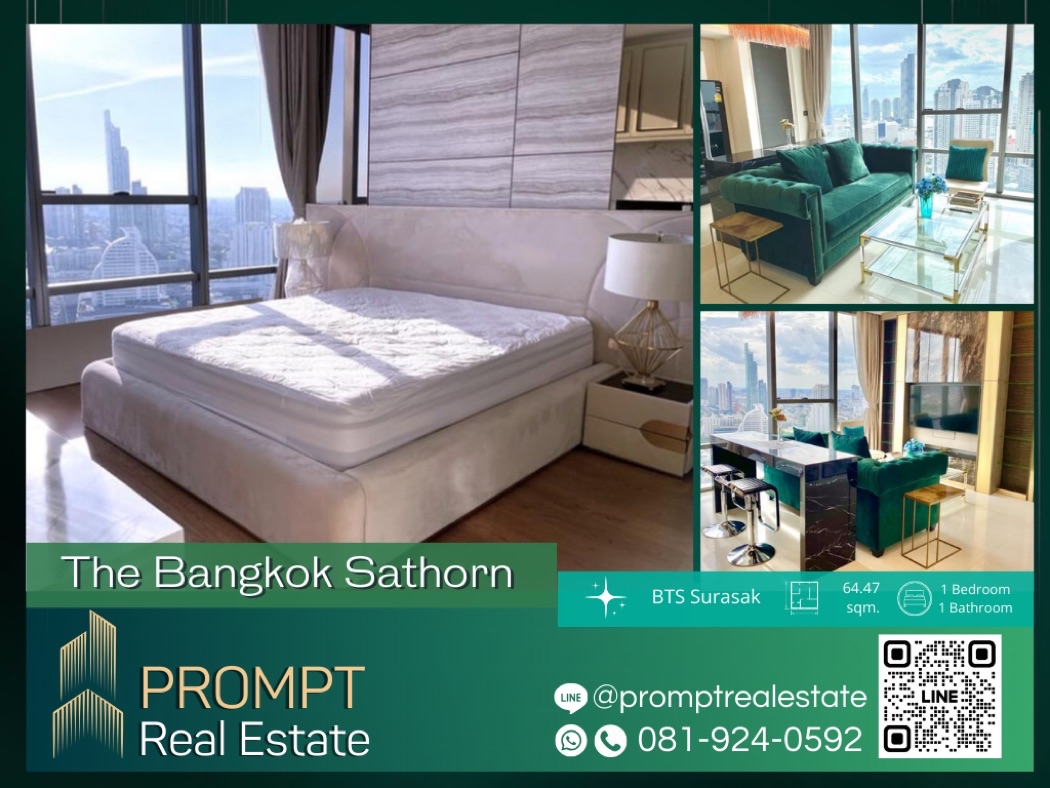 เช่าคอนโดมิเนียม ST04569 - The Bangkok Sathorn - 64.47 sqm  - BTS Surasak - St.LouisCollege - BTS SaphanTaksin