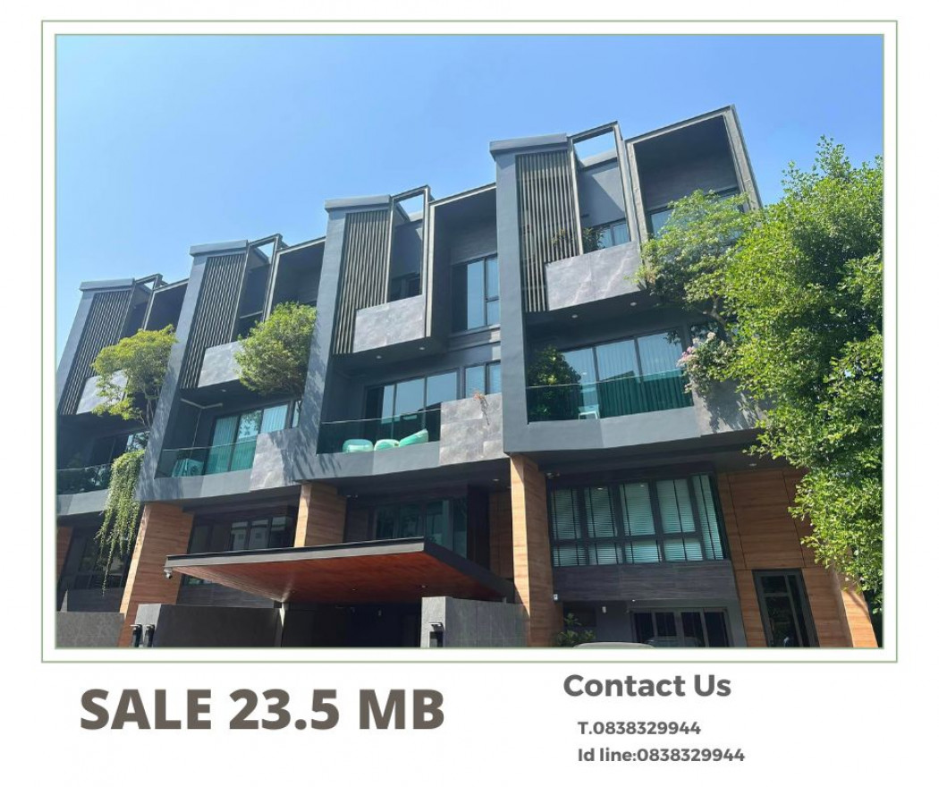 SaleHouse For sale: 3-storey townhouse, The Eight Chatuchak-Ratchada, 254 sq m, 46.6 sq wa, ready to move in