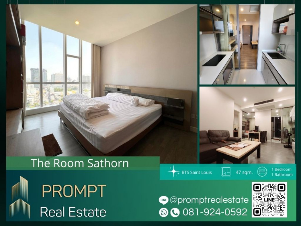 เช่าคอนโดมิเนียม ST12449 - The Room Sathorn - 47 sqm - BTS Saint Louis