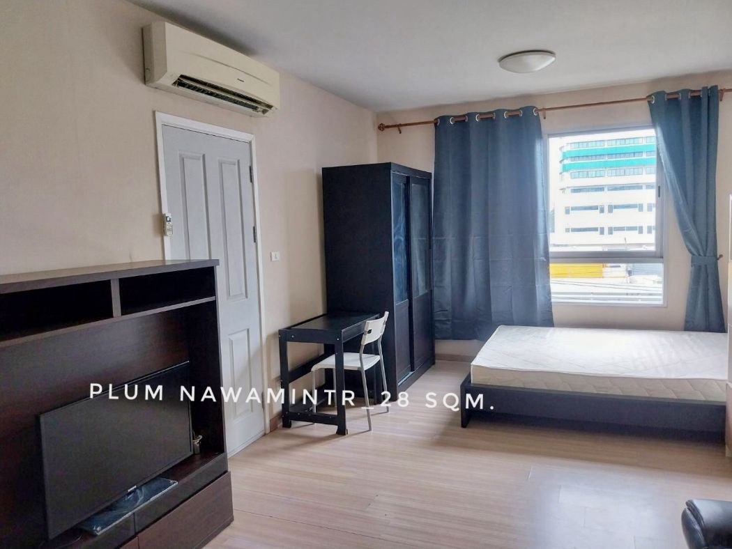 ขายคอนโดมิเนียม ขาย คอนโด ห้องมือสอง 1 นอน พร้อมเฟอร์ PLUM CONDO นวมินทร์ 28 ตรม. ใกล้โลตัสนวมินทร์