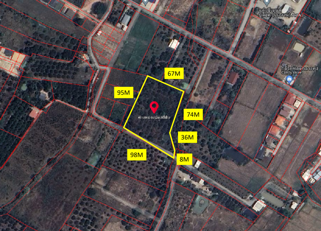 SaleLand Land for sale, Ban Paen Subdistrict, Mueang Lamphun District, Lamphun Province, 4 rai 3 ngan 57.3 sq m.