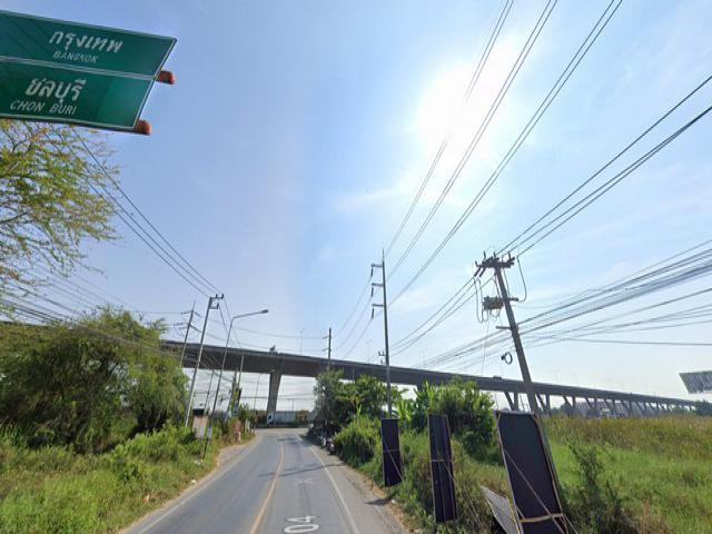 ขายที่สีม่วง 10 ไร่ ติดถนนทางหลวง (วัดพิมพาวาส-เทพราช) 2004  ขยาย