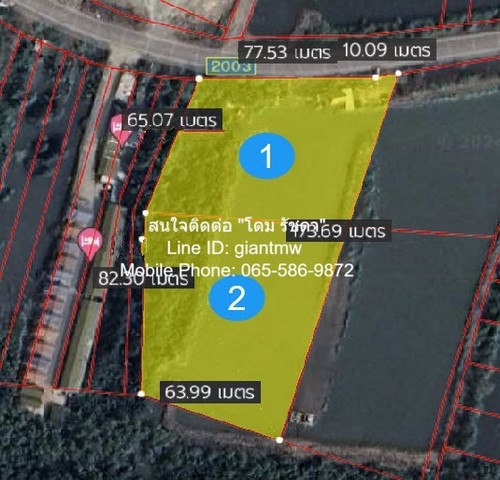 RentLand ให้เช่าที่ดินเปล่าระยะยาว (ติดถนน และติดทะเล) อ.เมืองสมุทรสงคราม