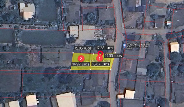 ขายที่ดิน ขายที่ดิน อ.แม่แตง จ.เชียงใหม่ 2 แปลง รวม 0-3-39 ไร่ / 339 ตร.ว.