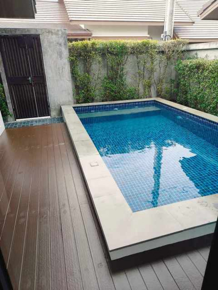 RentHouse H197 Single house for rent with swimming pool, Themaple Pattaya Village, Huai Yai