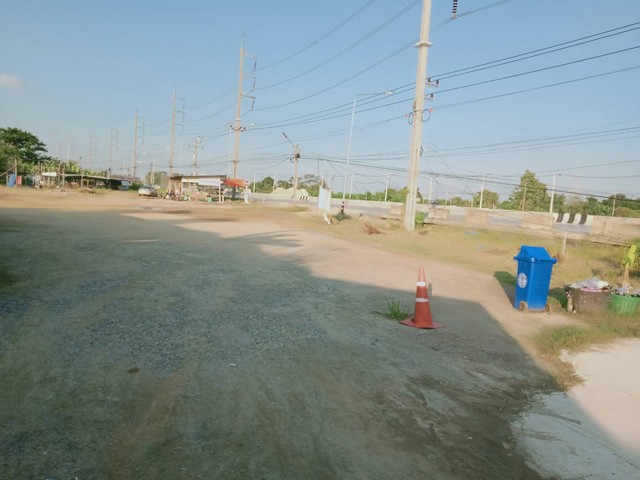 ขายที่ดิน ขายที่ดินถมแล้ว ติดถนนกาญจนาภิเษกขาออก สามโคก ปทุมธานี