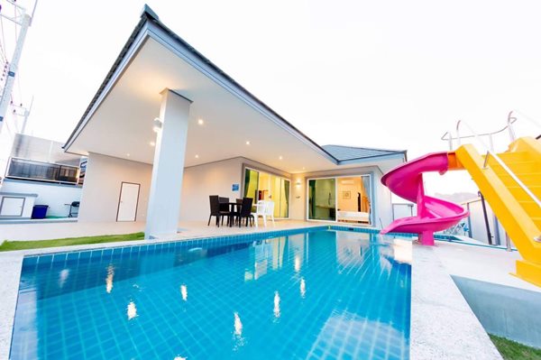 ขายบ้าน พูลวิลล่า 3ห้องนอน Serene Nara Pool Villa (S6) ชะอำ เพชรบุรี ตกแต่งรีโนเวทแล้ว 