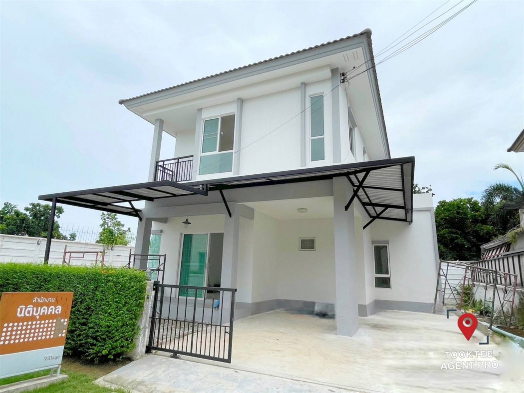 SaleHouse For sale: Single house, Thana Village, Rama 5 - Bang Yai, 236 sq m, 59 sq wa, inner corner house, open space next to the house.