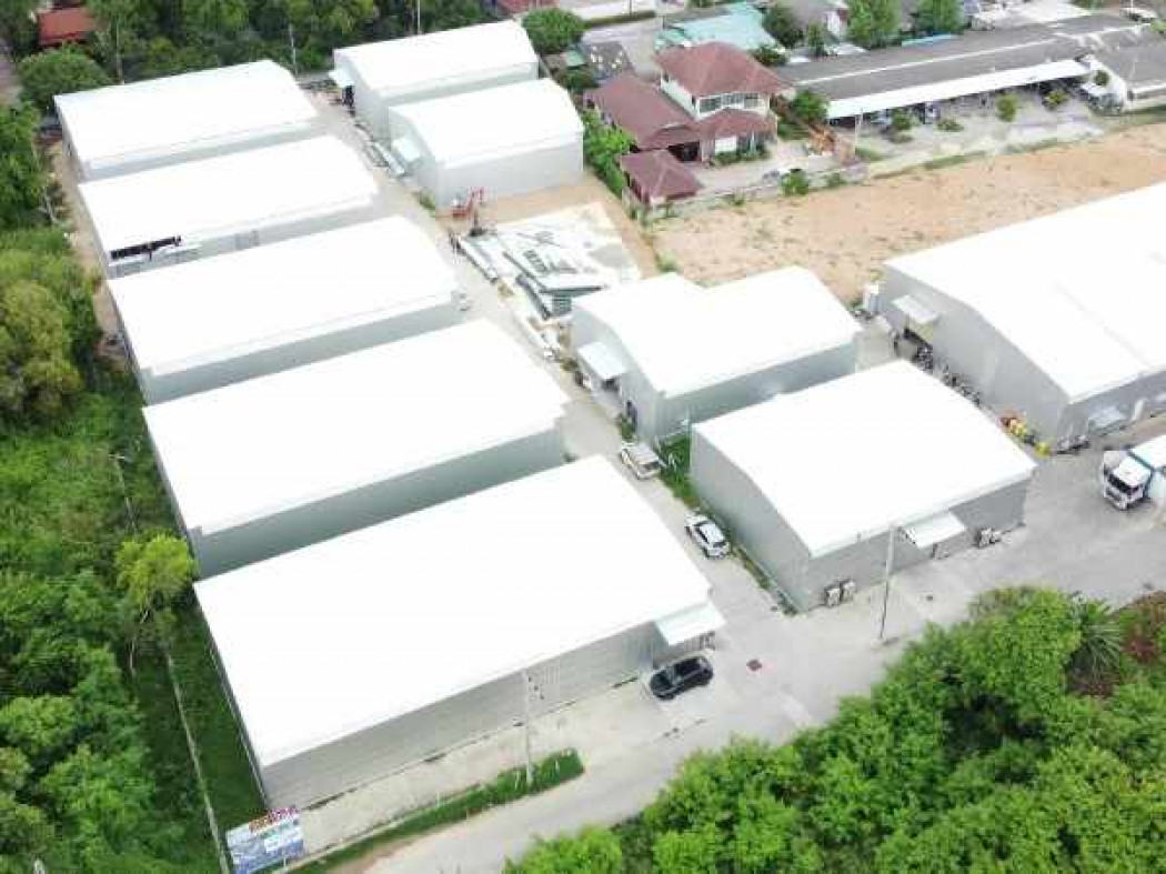 RentWarehouse F90 Factory and warehouse for rent, newly built, various sizes, 500 sq m., at the Kratinlai intersection, Pattaya.