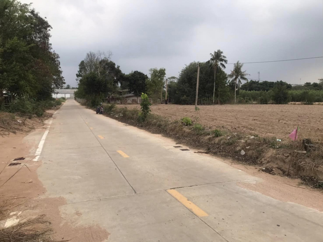 SaleLand Land for sale in Bo Win, next to a concrete road, area 2 rai, near WHA Industrial Estate,