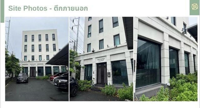 SaleOffice อาคาร 4 ชั้น ริมถนนใหญ่รัชดาภิเษก ย่านวงศ์สว่าง ออกแบบสไตล์ Court