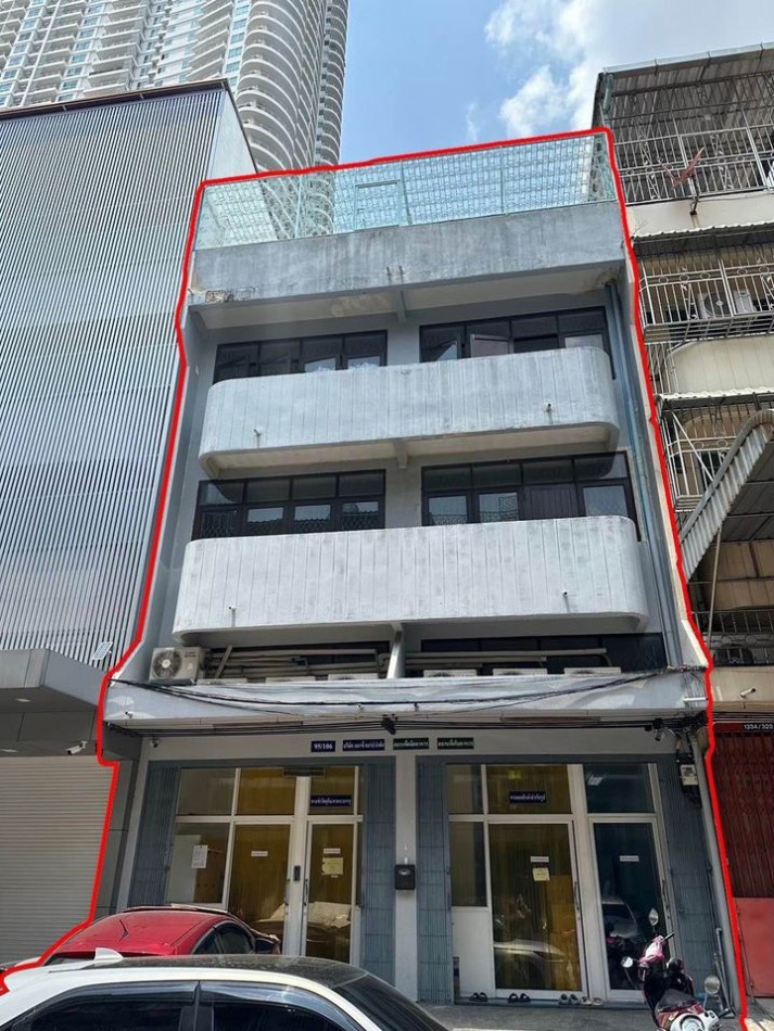 RentOffice Commercial building for rent, 4 floors (2 rooms), Rama 3, Yannawa