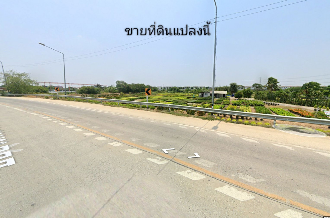 ขายที่ดิน ขายที่ดินแปลงสวย ติดถนนบางม่วง - บางคูลัด เนื้อที่ 13-3-4 ไร่  อำเภอบางกรวย จังหวัดนนทบุรี เหมาะทำโครงการจัดสรร