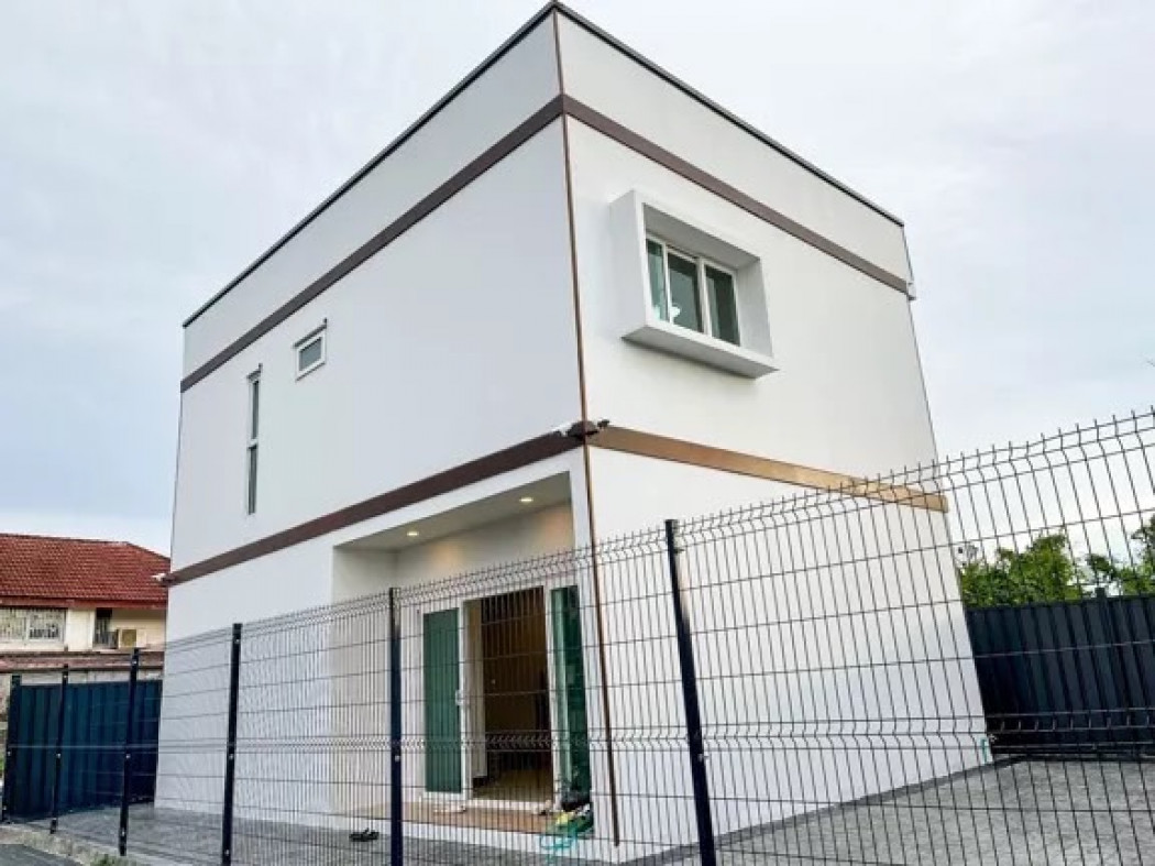 RentHouse Newly built 2-storey detached house, modern style, for rent, "Yu Dee Mee", Mongkol House No. 9, Bang Khae area