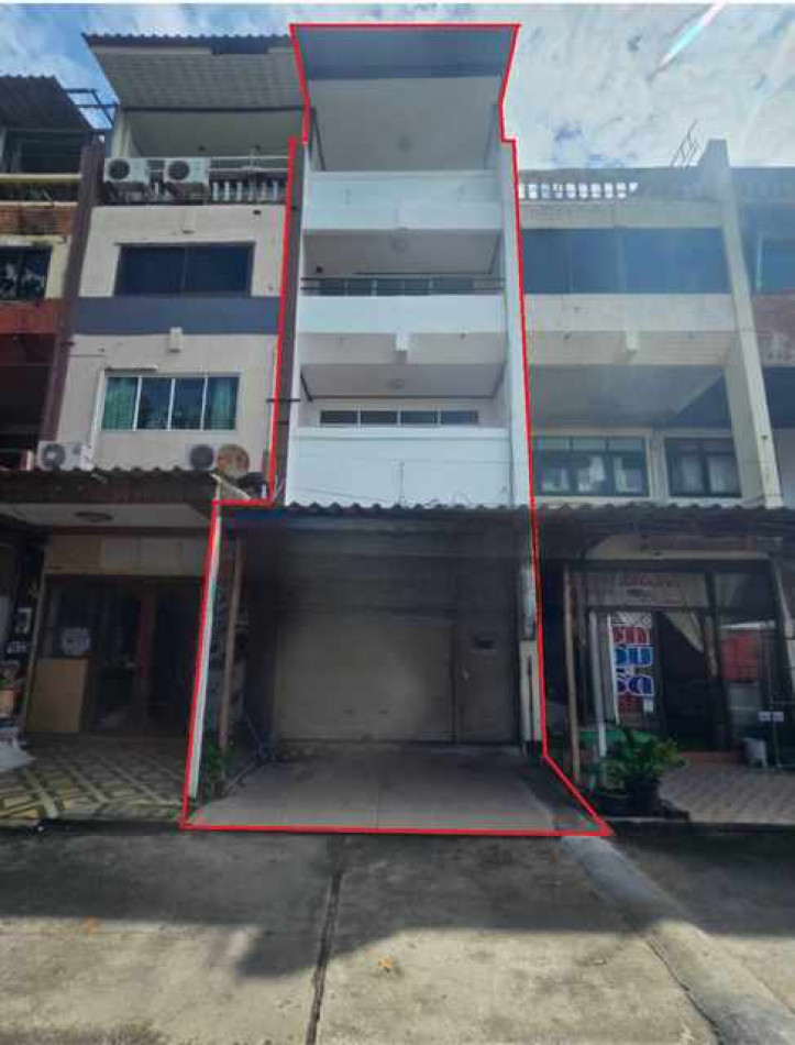 RentOffice CM13 Commercial building for rent, 4 floors, Chaiyaphruek Road, near Jomtien Beach