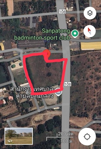 ขายที่ดิน ขายที่ดิน 8 ไร่ 3 งาน  ติดถนนเชียงใหม่ - ฮอด ตำบล 