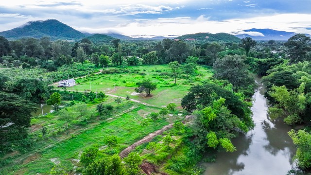 ขายที่ดินติดแม่น้ำเพชรบุรี โฉนดครุฑแดง เขตเทศบาลท่ายาง จังหวัดเพช