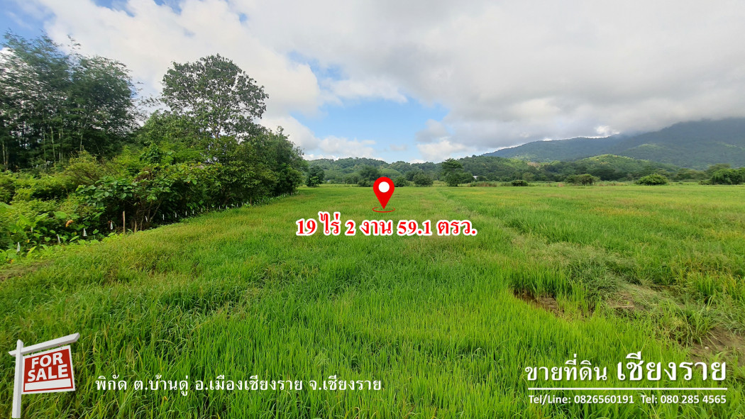 ขายที่ดิน ขาย ที่ดิน เชียงราย วิวภูเขา อากาศบริสุทธิ์ 19 ไร่ 2 งาน 59.1 ตรว ลดราคาพิเศษ ถูกสุดสุด