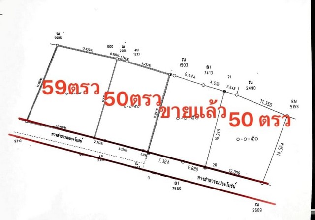 ขายที่ดิน ที่ดินทำเลดี แบ่งแปลงแล้ว สันทรายน้อย สันทราย     