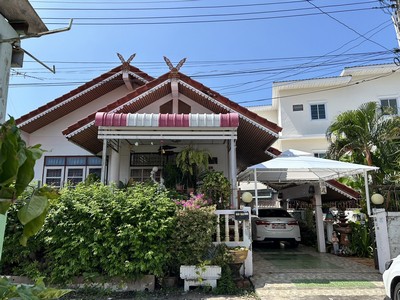 ขายบ้าน บ้านเดี่ยว พื้นยกสูง 45 ตร.ว หมู่บ้านชวนใจนิเวศน์ 1 ถนนมิตรสัมพัน