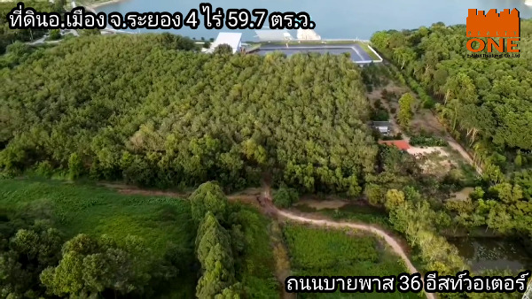  ที่ดินเมืองระยอง 4 ไร่ 59.7ตร.ว. อ่างเก็บน้ำ อีสท์วอเตอร์ 