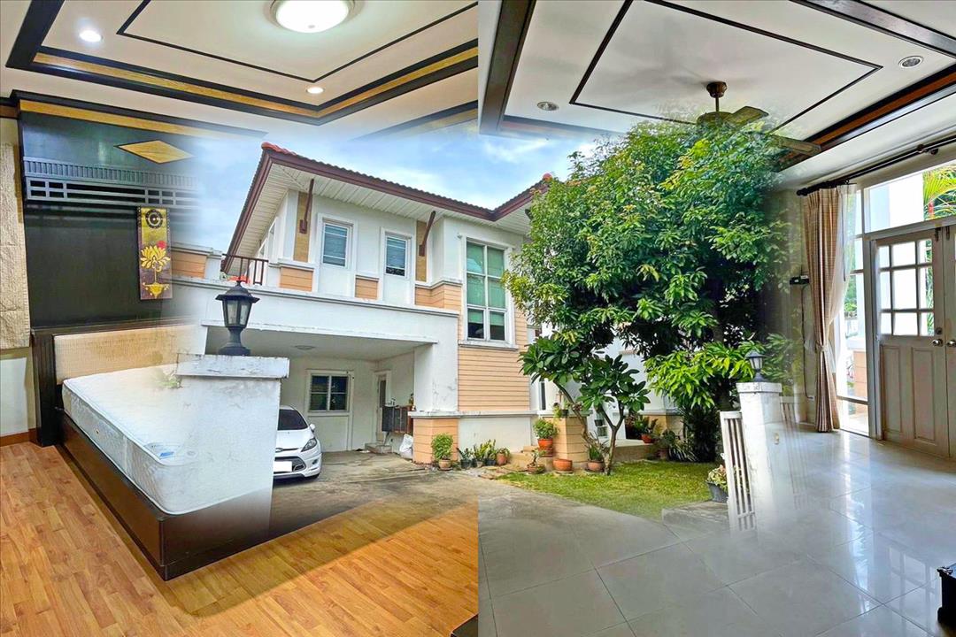 RentHouse ให้เช่าบ้านเดี่ยว62ตร.วา  3 แอร์ 3นอน3น้ำ3จอMRT ศรีอุดม29,999 b-m