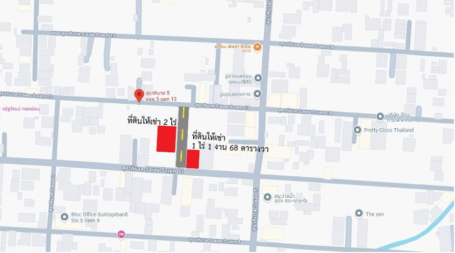 ที่ดินเปล่าถมแล้วให้เช่าใกล้ 5 แยกวัชรพล กรุงเทพมหานคร