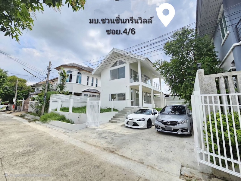 BH3366 ให้เช่าบ้านเดี่ยว 2 ชั้น มบ.กรีนวิลล์-ชวนชื่น พุทธมณฑลสาย 