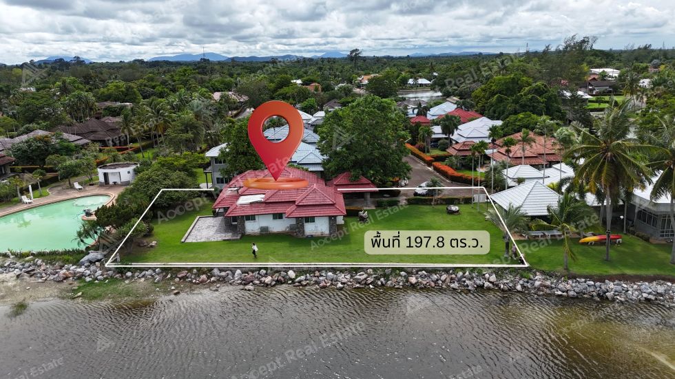 ขายบ้านเดี่ยวติดทะเล แกลง ระยอง เงียบสงบ บรรยากาศสุดฟิน พื้นที่ 197.8 ตร.ว.