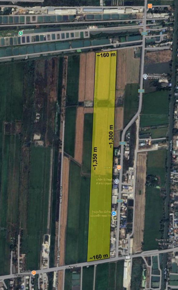 ขายที่ดิน 123-0-51.2 ไร่ ติดถนนลำลูกกา (คลอง 11) จังหวัดปทุมธานี