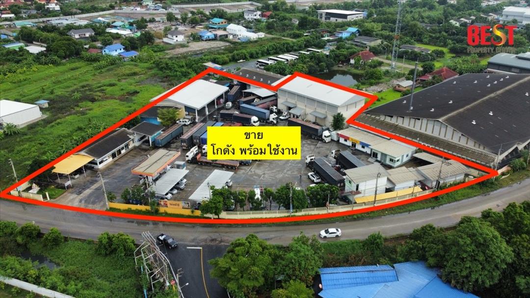 ขายโกดังสภาพดีขนาดใหญ่ 3 อาคาร พร้อมสำนักงาน บนพื้นที่รวม 6 ไร่ ทำเลทอง ติดถนนโยธาธิการ นนทบุรี