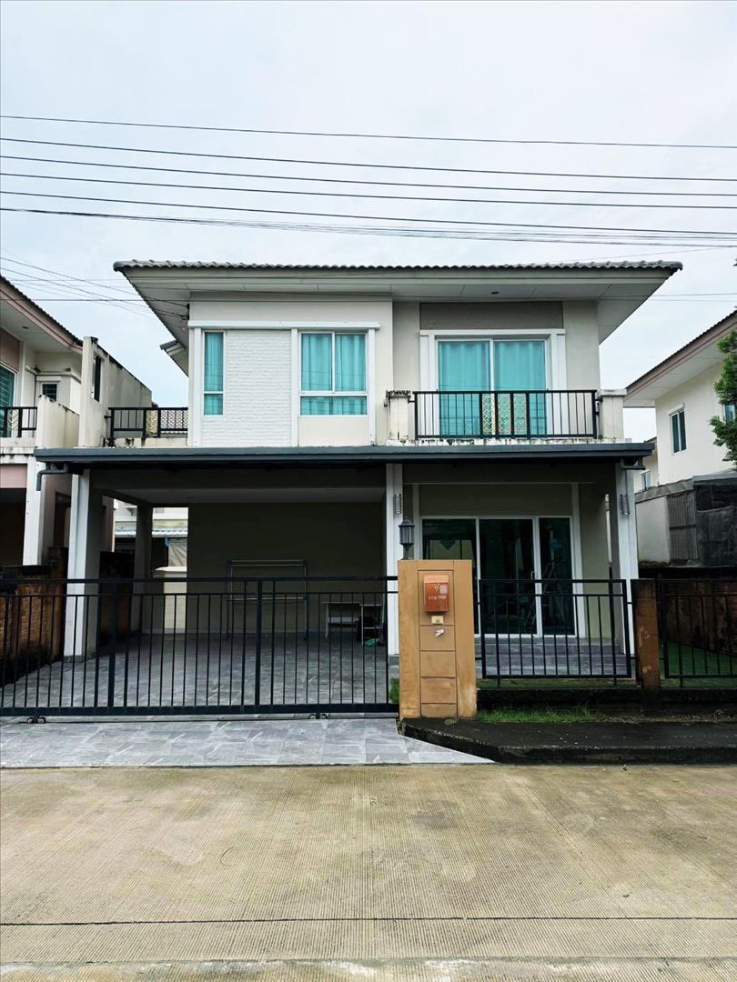 H 908 ให้เช่า บ้านแฝด 2 ชั้น ม.ภัสสร ไพรด์ ศรีนครินทร์-หนามแดง บ้านสวย เฟอร์นิเจอร์ครบ พร้อมอยู่ 
