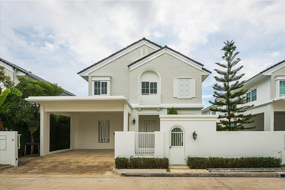 ให้เช่า บ้านเดี่ยว 2 ชั้น ม.ชัยพฤกษ์ บางนา กม.15 บ้านสวยสภาพดี มีเฟอร์นิเจอร์พร้อมอยู่ ราคา 85000