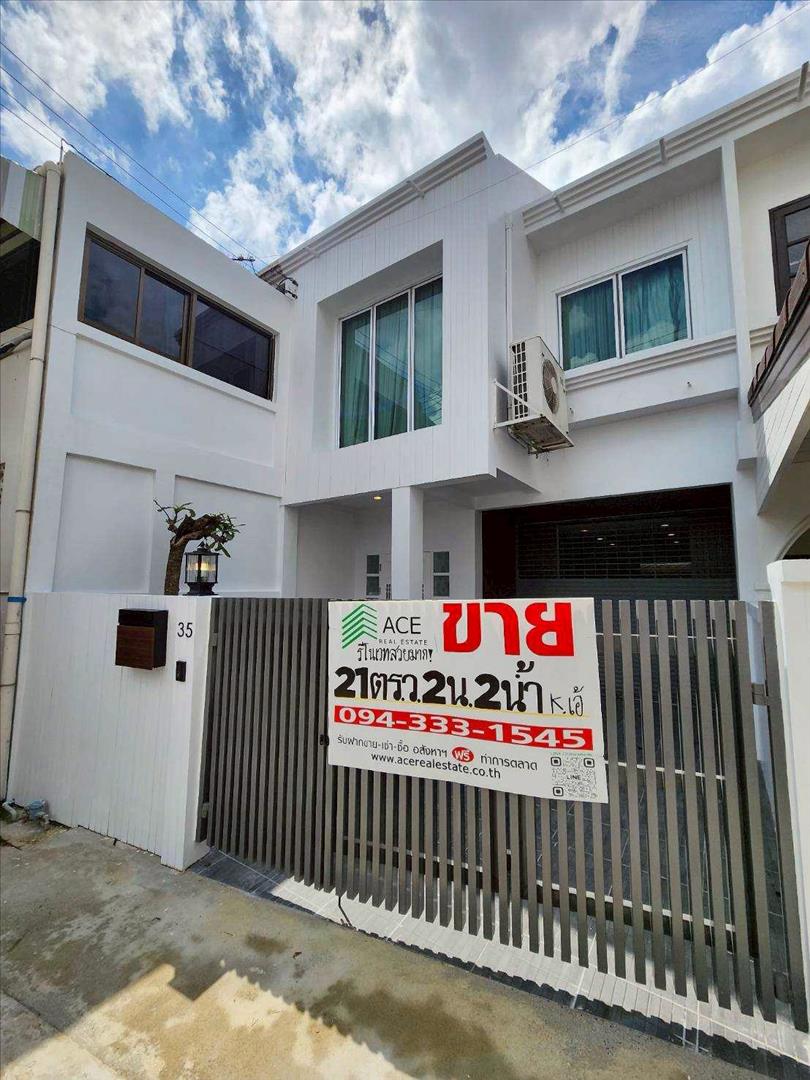 ขาย ทาวน์โฮม 2ชั้น ใกล้ BTSสถานีสามัคคี เพียง! 200เมตร ซ.ติวานนท์45 ขนาด23 ตร.ว. 2นอน 2น้ำ 2ห้อง