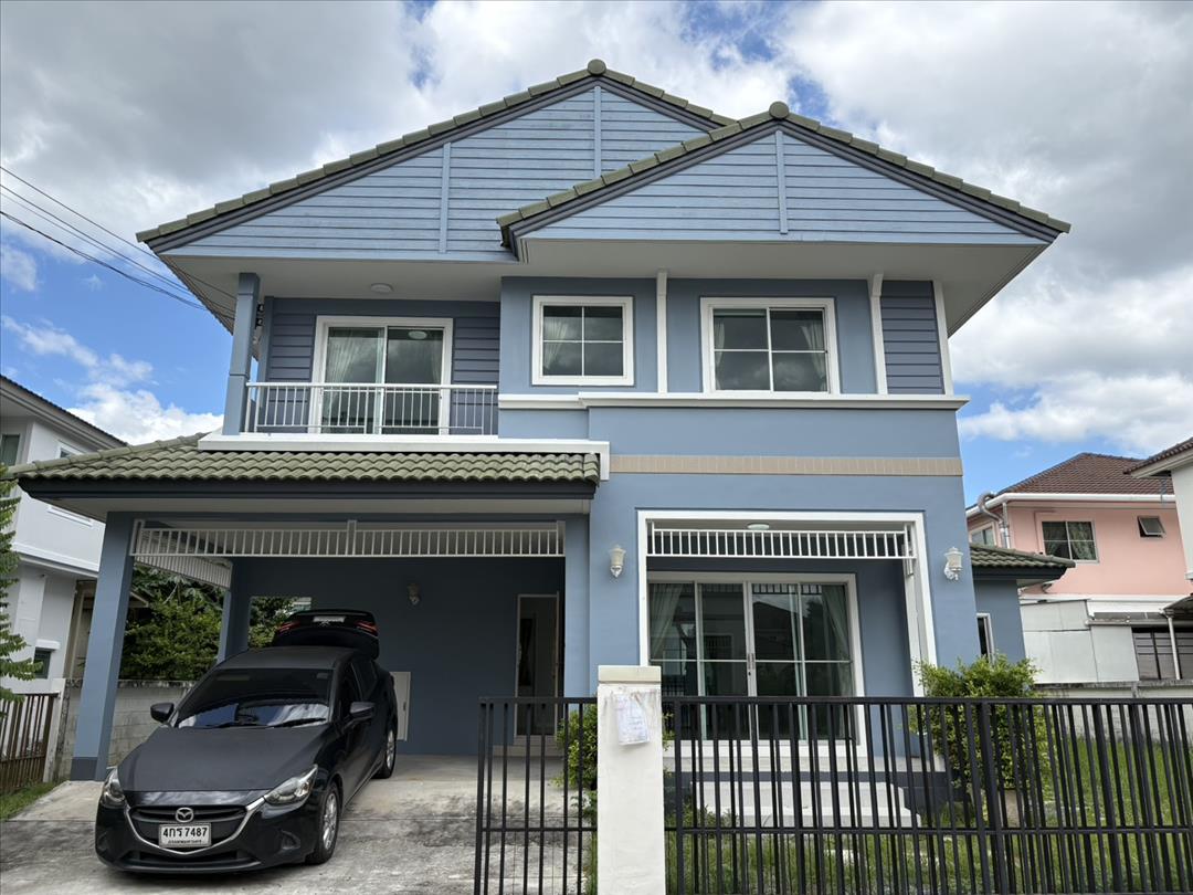 บ้านเดี่ยว 2 ชั้น ม.ชลลดา เลค สุวรรณภูมิ ใกล้สนามบิน บ้านสวยสภาพดีมาก ร่มรื่น เฟอร์นิเจอร์ครบ