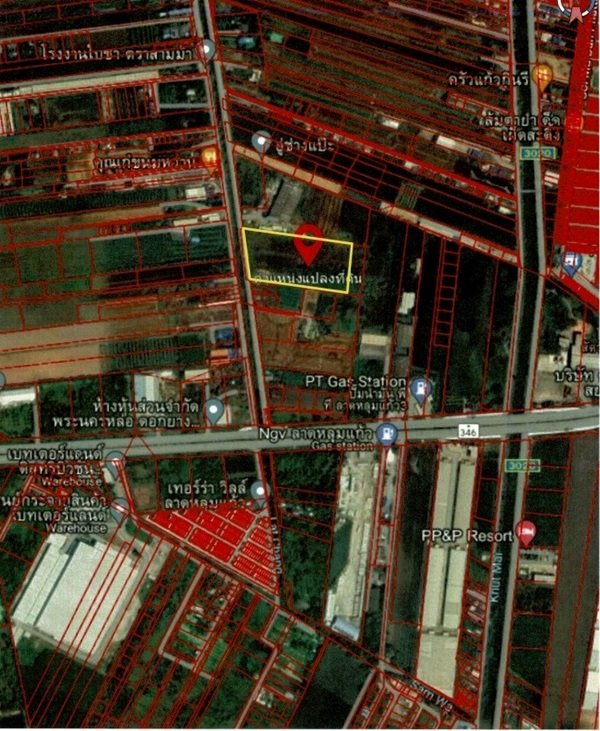 ขายที่ดิน ขายที่ดินแปลงใหญ่ 16ไร่ 2งาน 77ตร.วา - ลาดหลุมแก้ว ปทุมธานี โทร 090-8982918 ราคาต่ำกว่าตลาด