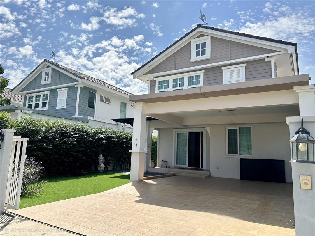 ให้เช่า บ้านเดี่ยว 2 ชั้น ม.ชัยพฤกษ์ บางนา กม.7 บ้านสวยสภาพดี เฟอร์นิเจอร์ครบ พร้อมอยู่ ราคา 50,000