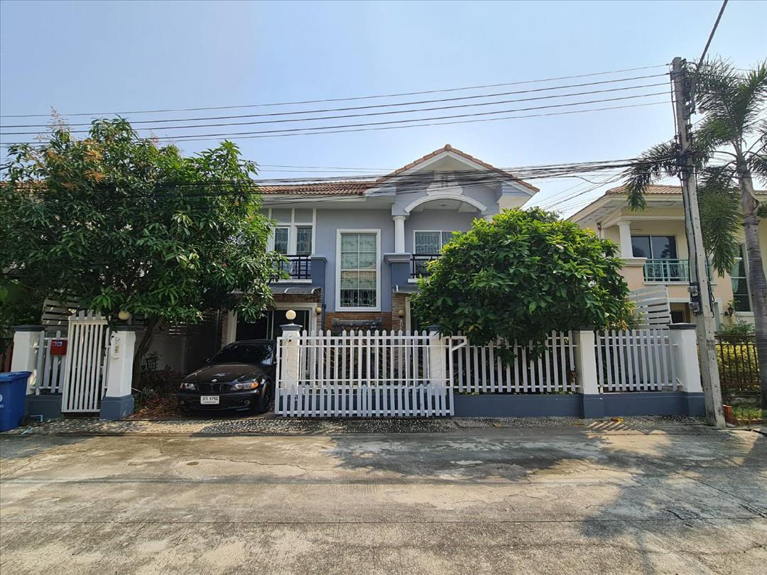 ให้เช่า บ้านเดี่ยว 2 ชั้น ม.พฤกษาวิลเลจ6 พระราม2 ติดกับ สน.เทียนทะเล เหมาะสำหรับพักอาศัย ราคา 19000 