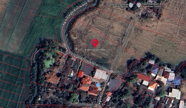 ขายที่ดิน แบ่งขายที่ดิน 14 แปลง ขนาด 75-122 ตารางวา