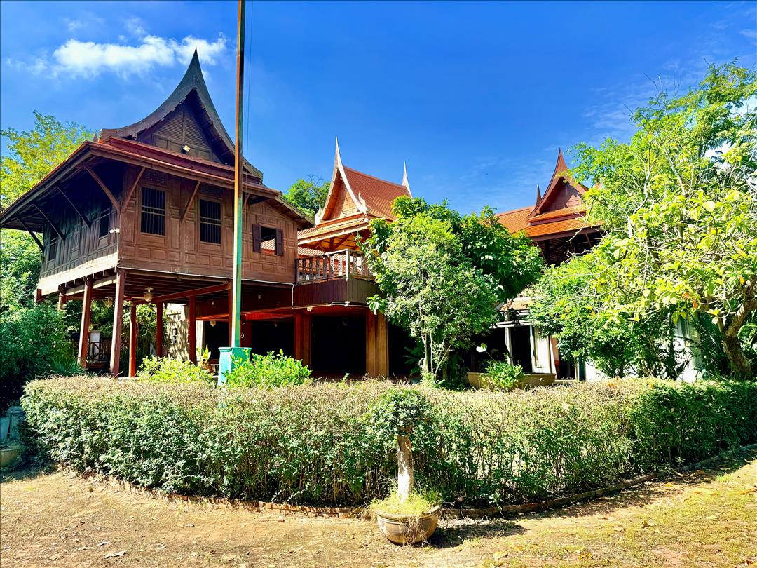 บ้านทรงไทยริมน้ำเจ้าพระยา อยุธยา เกือบ 3 ไร่