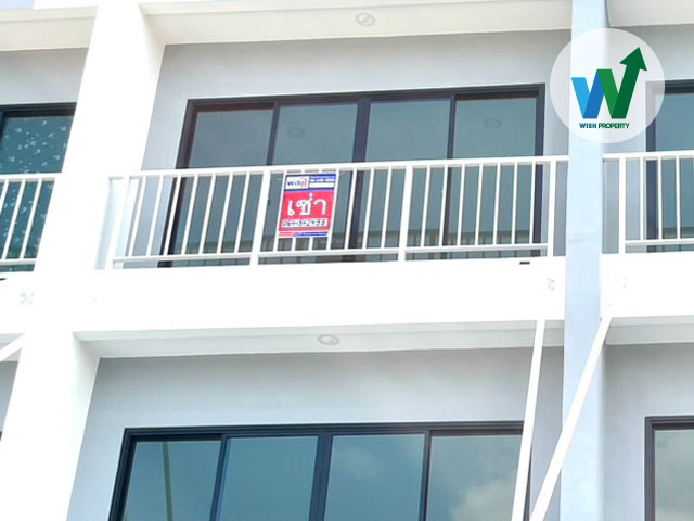 ให้เช่าตึกใหม่  อาคารพาณิชย์ 4 ชั้น หน้ากว้าง 4 เมตร หันหน้าทิศเหนือ เย็นสบายทั้งวัน