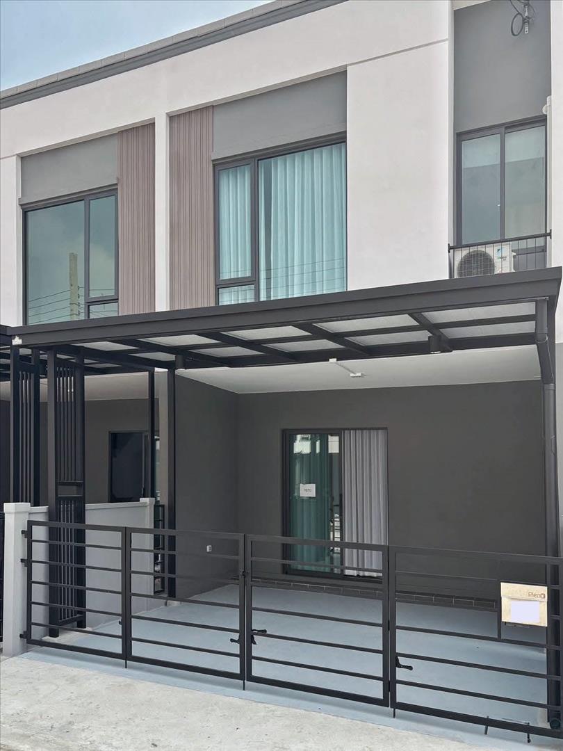 T 1491 ให้เช่า ทาวน์โฮม 2 ชั้น ม.Pleno3 สุขุมวิท-บางนา บ้านใหม่ เฟอร์นิเจอร์ครบ ทำออฟฟิศจดทะเบียนได้