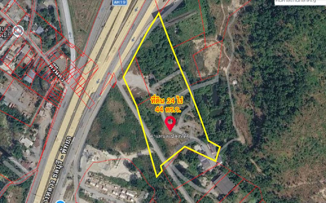 ขายที่ดินเปล่า แปลงใหญ่ริมถนนบายพาสพัทยา หนองข้างคอก เมืองชลบุรี
