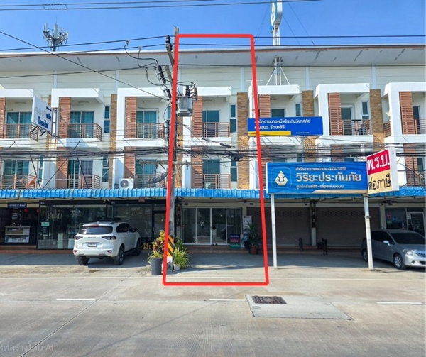 ขาย อาคารพาณิชย์ 3 ชั้น ตรงข้าม พฤกษานารา หนองมน-ชลบุรี ติดถนนใหญ่ หมู่บ้านรายล้อม อยู่ในแหล่งชุมชน 