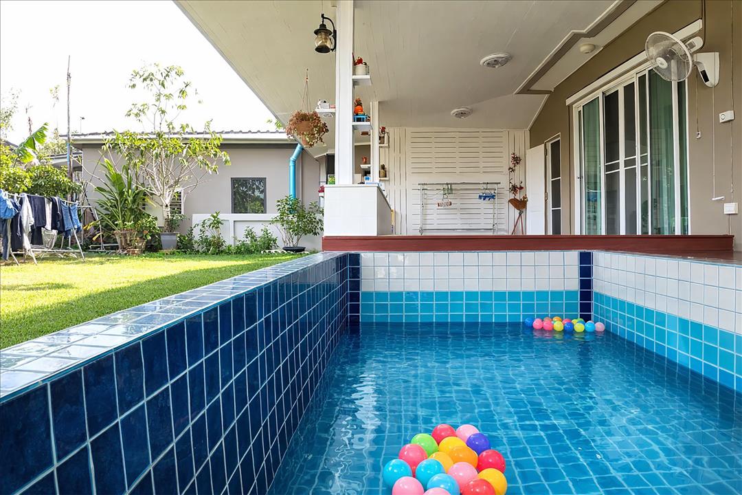 ขายบ้านเดี่ยว 2 ชั้น บ้านบึง ชลบุรี บูรพาเมาท์เท่น หลังมุม สระว่ายน้ำส่วนตัว