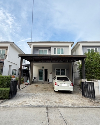 R054-026 ขาย หมู่บ้าน ชวนชื่น พาร์ค อ่อนนุช-วงแหวน บ้านแฝด 2 ชั้น 39 ตารางวา 