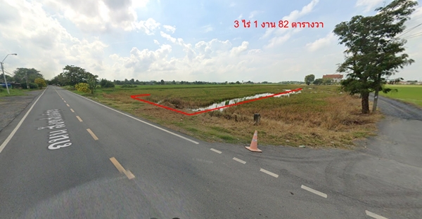 R054-027 ขาย ที่ดินเปล่า หลวงแพ่ง หนองจอก วัดกระทุ่มราย ติดถนน สังฆสันติสุข 3 ไร่ 1 งาน 82 ตารางวา
