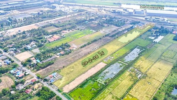ขายที่ดินสร้างโรงงาน 29-2-38 ไร่ ถนนมิตรภาพ วังน้อย อยุธยา