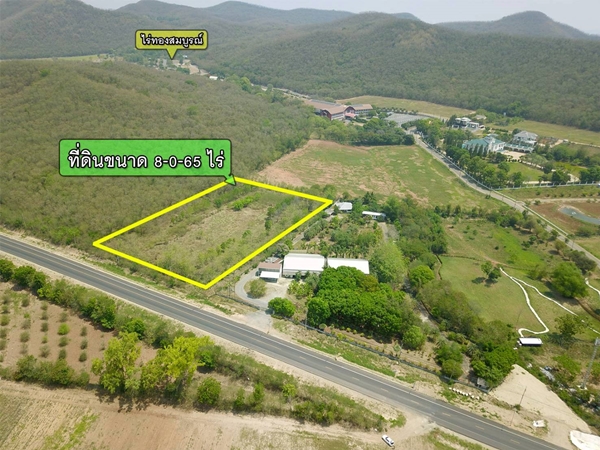 ขายที่ดิน ติดถนนหลวง หนองกะจะ-บัวชุม อ.ปากช่อง จ.นครราชสีมา ทำเลเมือง  ใกล้แหล่งท่องเที่ยวทองสมบูรณ์