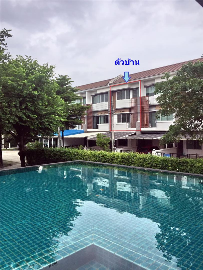 ทาวน์โฮม 3 ชั้น ม.ทาวน์พลัส อ่อนนุช ลาดกระบัง บ้านสวยสภาพดี เฟอร์ครบทำออฟฟิศได้ 